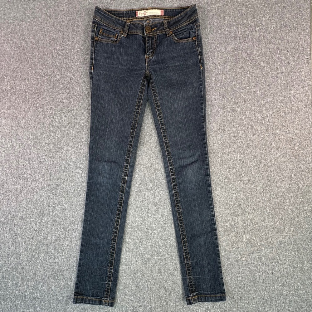 Foxy Jeans Jeans Women 5 Low Rise Skinny Dark Wash FXJ969-BEN Stretch